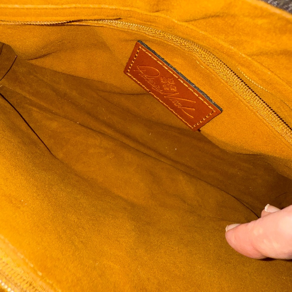 ** Hold for iamelvie ** Patricia Nash Gray Leather Satchel/Crossbody - Picture 6 of 6